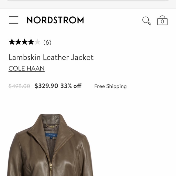 Cole Haan leather jacket - Picture 5 of 5